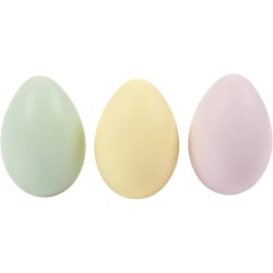 12 uova di Pasqua pastello - Plastica. n1