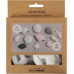 2 stampi in silicone - 11 modelli marini. n1