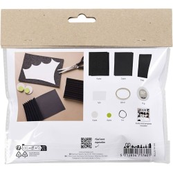 Mini kit di decorazioni fai da te in carta - Pipistrello di Halloween. n2