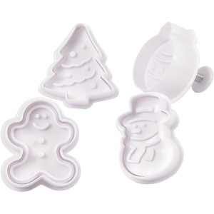 4 tagliabiscotti con timbri - Natale