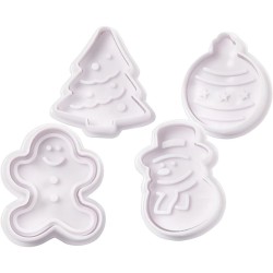 4 tagliabiscotti con timbri - Natale. n1