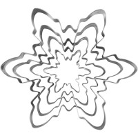 Set di 4 tagliabiscotti - Fiocco di neve