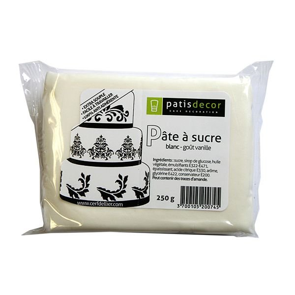 Pasta di zucchero bianco vaniglia Patisdécor 250g 