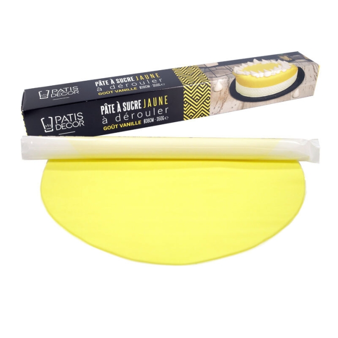 Pasta di zucchero giallo pronta da stendere (430 g) 