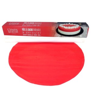 Pasta di zucchero rosso pronta da stendere (430 g)