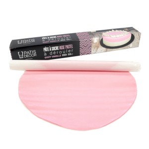Pasta di zucchero rosa pastello da stendere (430 g)