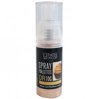 Spray di Glitter Dorati Patisdcor - 10 g