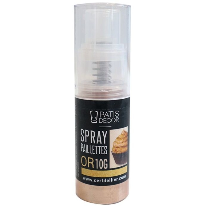 Spray di Glitter Dorati Patisdcor - 10 g 