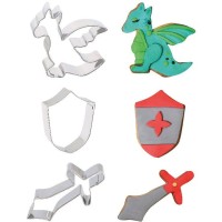 Set 3 formine per biscotti Knight