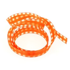 Nastro a Quadretti Arancione (2,5 cm - 2 m)