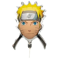 Palloncino Naruto Shippuden gigante in alluminio con faccia ad elio - 71 cm