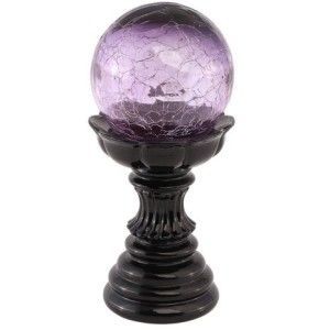 Sfera Magica LED Viola su Base Nera � 22 cm