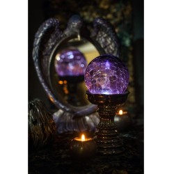 Sfera Magica LED Viola su Base Nera � 22 cm. n�1
