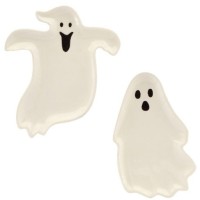 1 Piatto Decorativo Fantasma in Ceramica Summerween - 20 cm