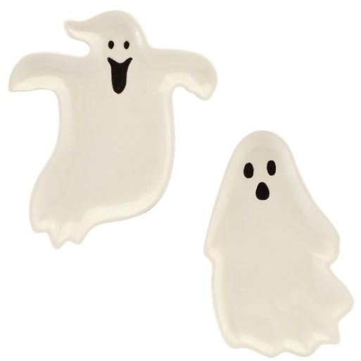 1 Piatto Decorativo Fantasma in Ceramica Summerween - 20 cm 