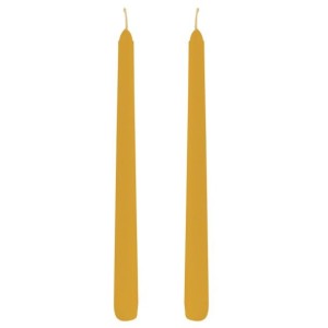 Set di 2 Candele Flambeau Giallo Girasole