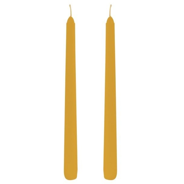Set di 2 Candele Flambeau Giallo Girasole