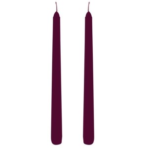 Set di 2 Candele Flambeau Color Prugna