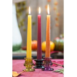 Set di 2 Candele Flambeau Color Prugna. n�2