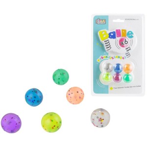 6 piccole stelle che rimbalzano Palle Rimbalzanti (2,5 cm)