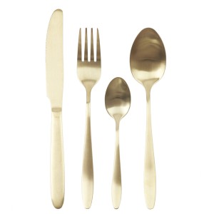 Set posate 16 pezzi - Oro
