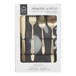 Set posate 16 pezzi - Oro. n6