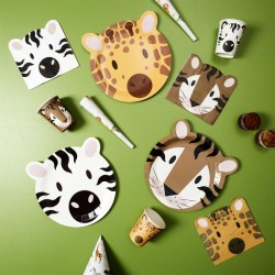 6 Piatti Savana - Giraffa. n1