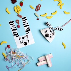 10 sacchetti regalo Savana - Zebra. n1