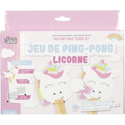 Gioco del ping-pong con unicorno. n8