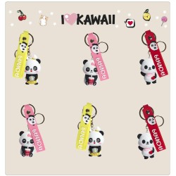 1 portachiavi a forma di panda kawaii. n�5