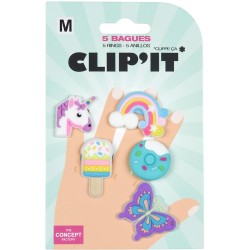 Set di 5 anelli in silicone. n�5