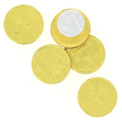 Monete d'oro in cioccolato. n1