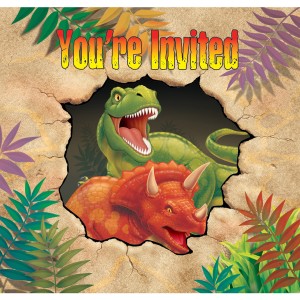 8 Inviti Dino Relief