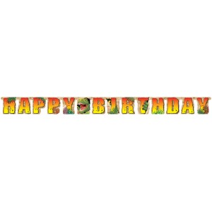 Ghirlanda lettere Happy Birthday Dino Relief