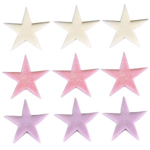 9 Stelle in pasta di zucchero