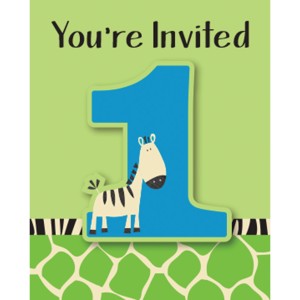 8 Inviti 1 anno Piccola zebra