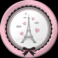 8 Piattini Parigi Chic