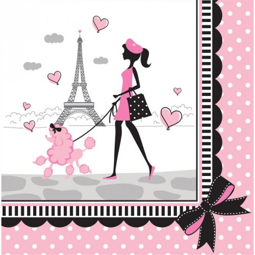 18 Tovaglioli Parigi Chic 