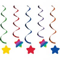 5 Decorazioni da appendere Rainbow Stars