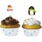 Kit 12 Pirottini e decorazioni per cupcake Xmas Friends images:#0