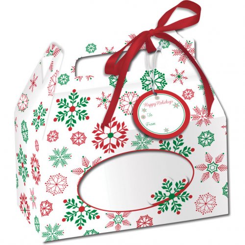 4 Scatole per cupcake Magia di Natale 