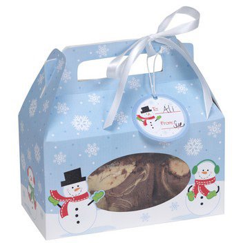 4 scatole per Cookies Pupazzo di neve 