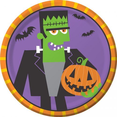 8 Piattini Creepy Halloween 