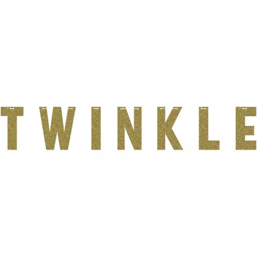 Ghirlanda Twinkle oro Little Star Baby Girl 