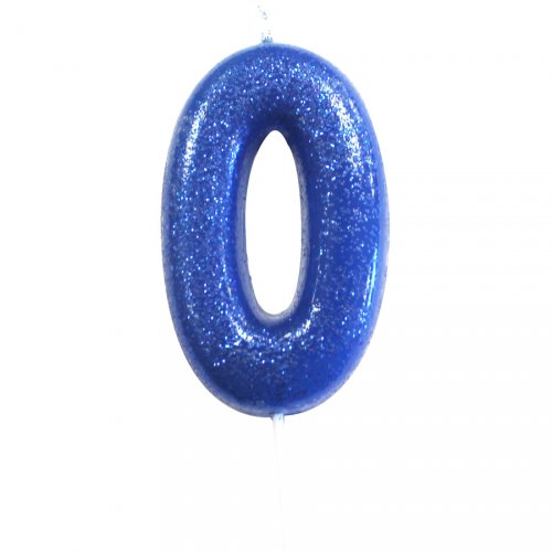 Candela Blu Glitter 0(7 cm) 