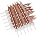 12 candele colore metallo - 7, 5 cm. n2