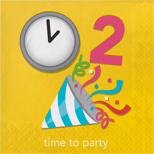 16 Tovaglioli rebus "Time to Party" 