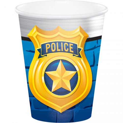 8 Bicchieri Pattuglia di Polizia 