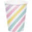 8 Bicchieri Unicorno Rainbow Pastello