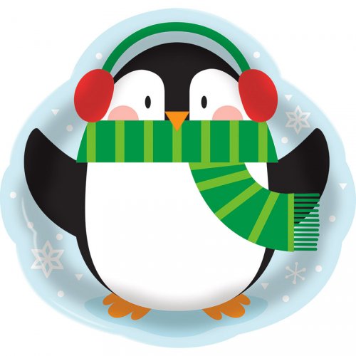Ampio vassoio Pinguino in plastica (36 cm) 